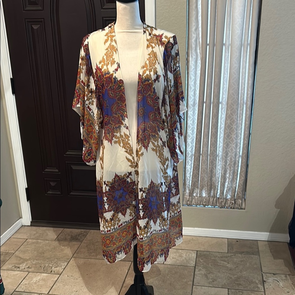 Maurice’s Sheer Mandala Kimono Wrap